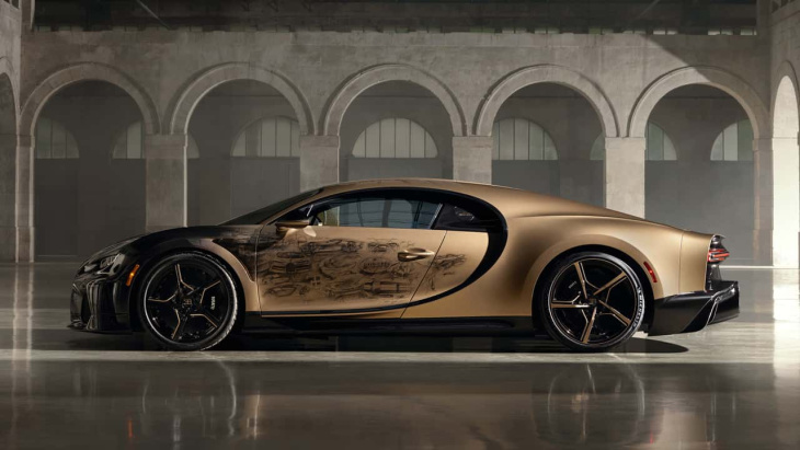 Bugatti Chiron Golden Era : des croquis à la main sur la carrosserie !