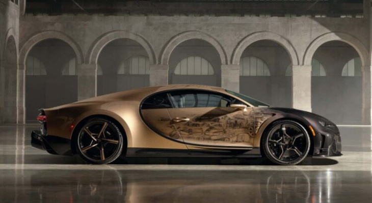 Bugatti présente une Chiron « en or » et unique au monde