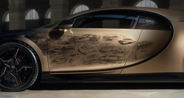 Bugatti Chiron Super Sport Golden Era (2023) : personnalisée sur mesure, elle retrace l’histoire de Bugatti