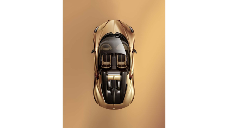 La Bugatti Mistral adopte le doré de la Chiron Golden Era