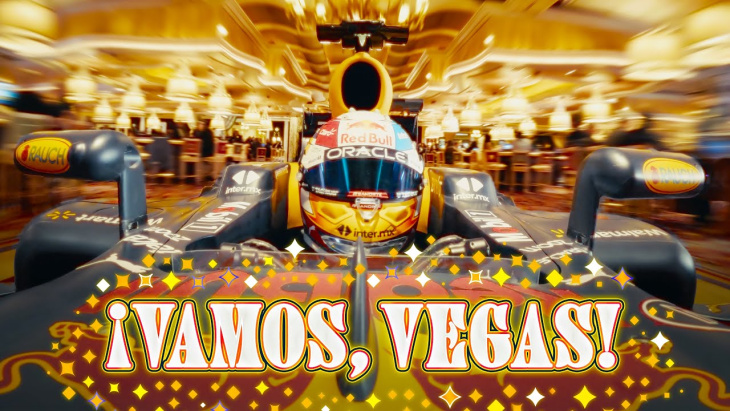 VIDEO – Sergio Pérez traverse un casino de Las Vegas au volant d'une monoplace