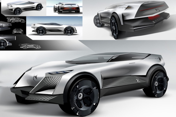 dessins,  nouveauté automobile,  plateforme modulaire auto / voiture,  voiture électrique, ds. de l’aero sport lounge au ds 8, le futur suv « coupé » se dessine