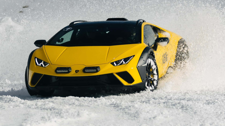 Lamborghini a organisé un stage de glisse dans la neige en Nouvelle-Zélande