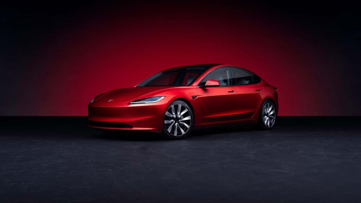 Nouveau look et une autonomie plus élevée pour la Tesla Model 3 Facelift