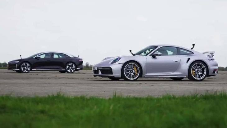 La Porsche 911 Turbo S affronte la Lucid Air Dream Performance dans le combat du thermique contre l’électrique