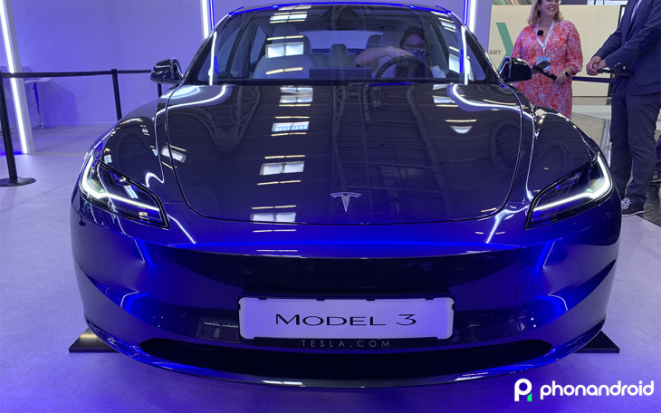 La nouvelle Tesla Model 3 se dévoile sous toutes ses coutures au salon de Munich