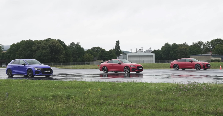 VIDEO - DRAG RACE : Audi RS3 VS Audi RS5 VS Audi RS7