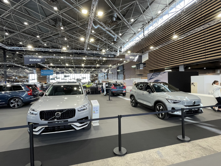 Le stand Volvo - à fond dans l'électrique - En direct du Salon de Lyon