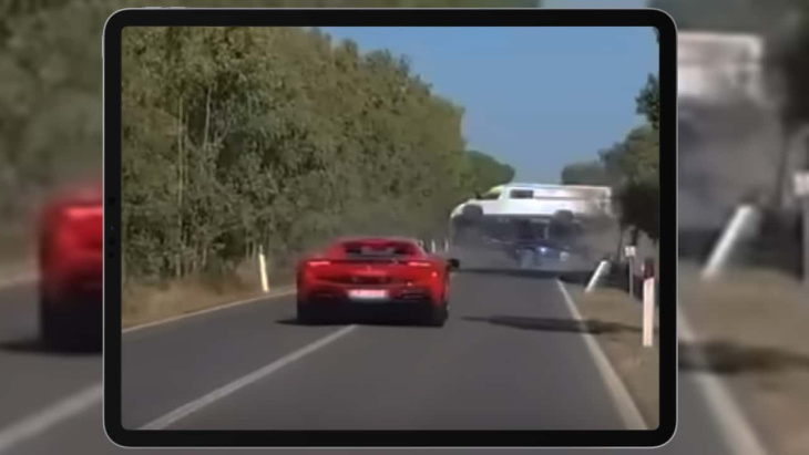 Tragique accident de la route entre une Ferrari et une Lamborghini