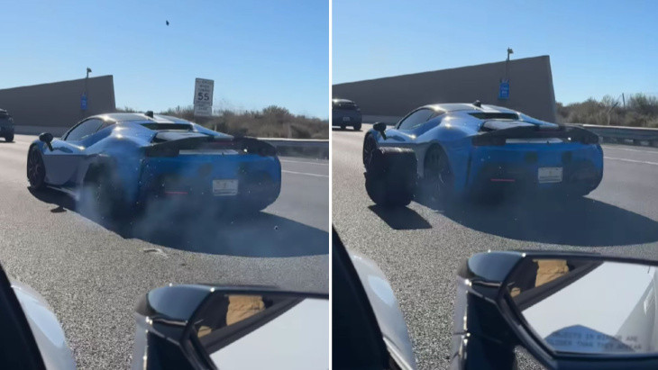 VIDEO - Une Ferrari SF90 Stradale perd son pneu sur autoroute