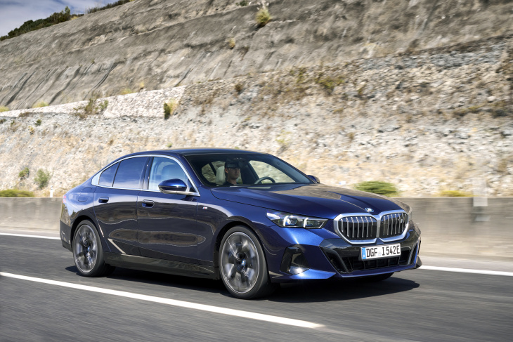 BMW i5 : les premières images de l'essai de la Série 5 électrique ce mercredi 25 octobre.