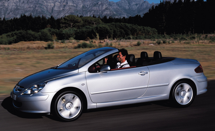 307 cc, peugeot, peugeot 307 cc (2003 – 2009), pour rouler à ciel ouvert en famille, dès 2 800 €