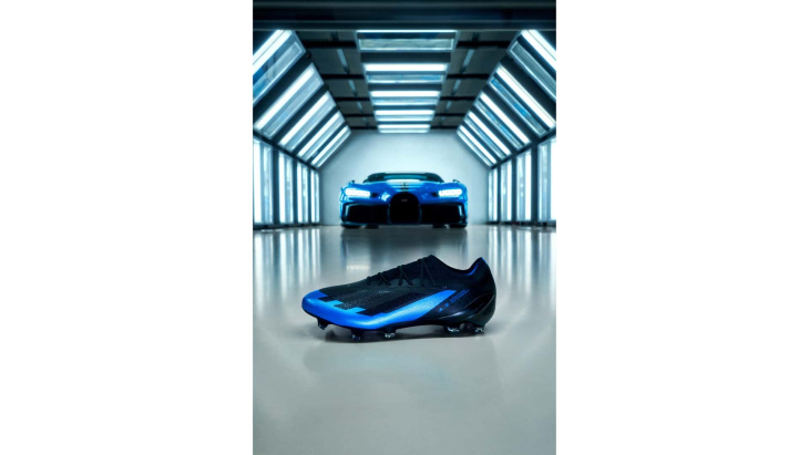 La vitesse de Bugatti rencontre le style d'Adidas pour une chaussure de football en édition limitée