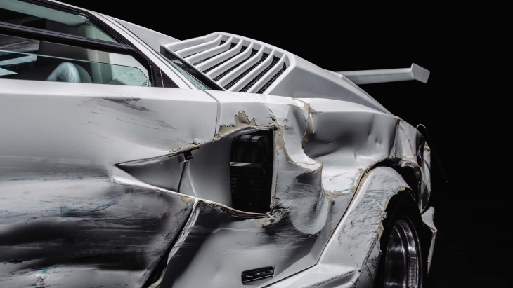 La Lamborghini Countach accidentée du Loup de Wall Street va être vendue