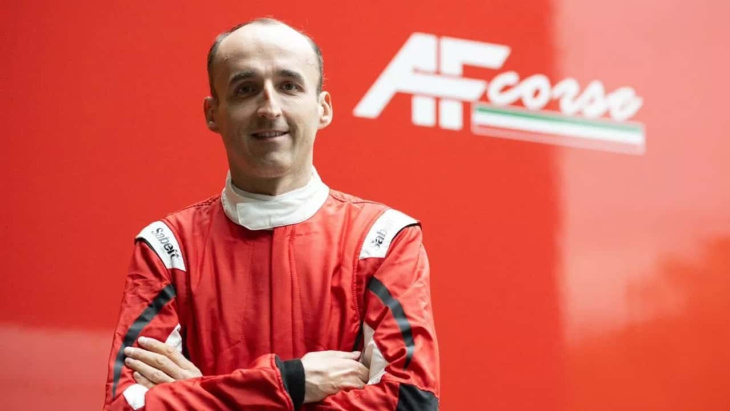 Kubica au volant d'une Ferrari en WEC 2024 avec AF Corse