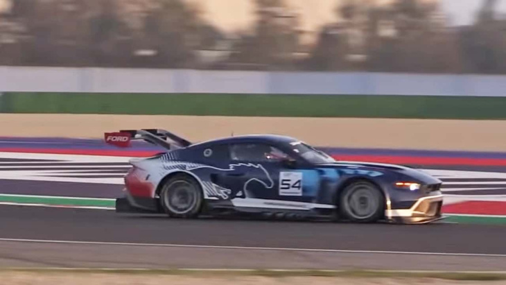 Ford Mustang GT3 Track Testing