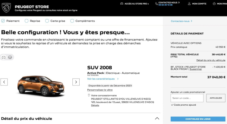 Peugeot déstocke son E-2008 : à partir de 32 040 euros !