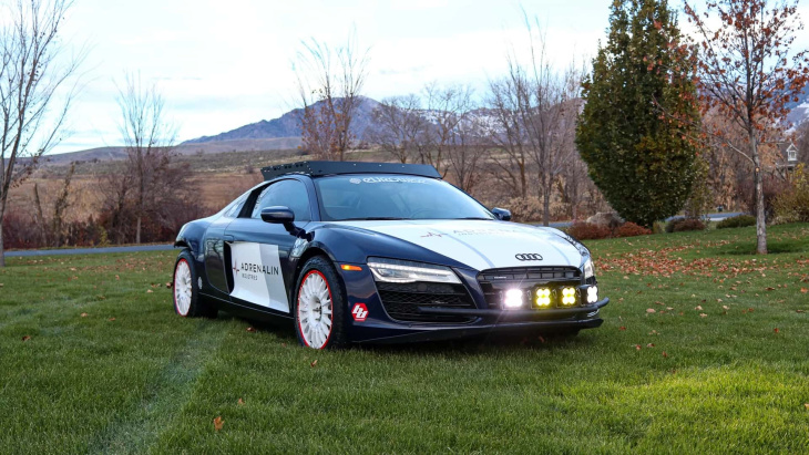 L'Audi R8 transformée en voiture de rallye est prête pour un nouveau propriétaire