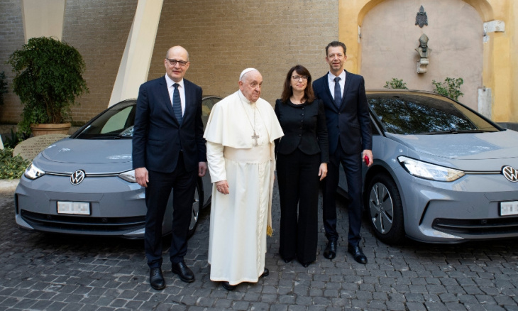 Des VW électriques au Vatican