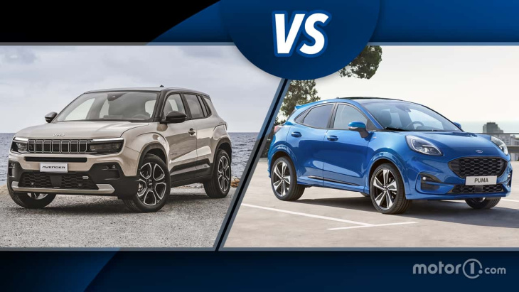 Jeep Avenger vs Ford Puma, comparaison des SUV hybrides légers