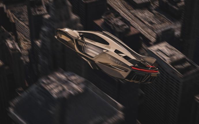 design virtuel, concept-cars, mansory craque et présente sa voiture volante du futur