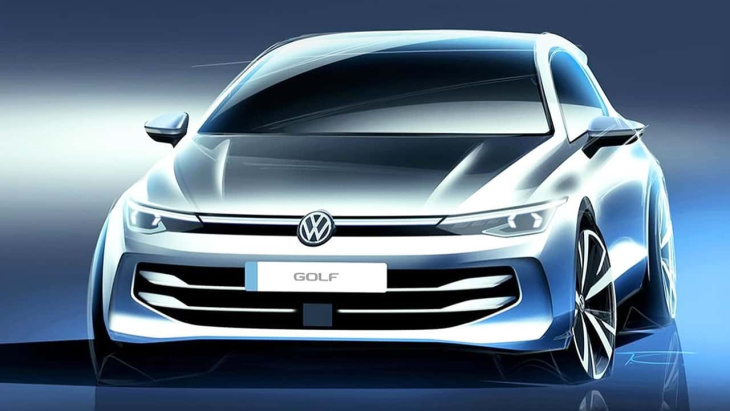 Voici les premiers dessins de la Volkswagen Golf 2024 restylée