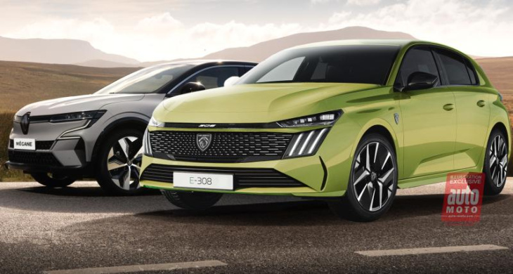 Future Peugeot E-308 (2025) : bientôt au niveau des prestations de la Renault Mégane électrique ?