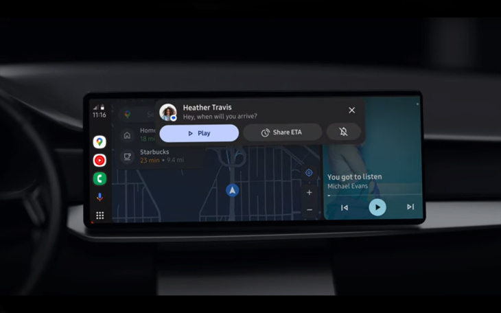 Android Auto : l’assistant vocal se dote d’un nouveau design plus intuitif