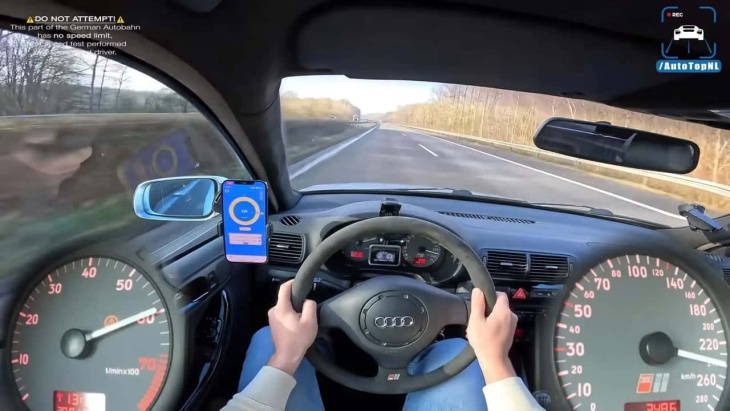 Regardez cette Audi S3 rouler à 240 km/h sur l'autoroute avant de tomber en panne