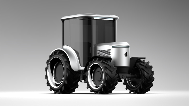 Un tracteur Apple imaginé par un graphiste