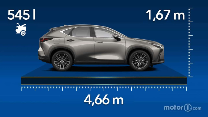 Lexus NX : les dimensions et le volume du coffre du SUV hybride japonais