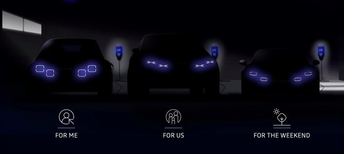 La signature lumineuse du futur SUV électrique compact d'Alpine se cache au milieu de cette image publiée en 2022.