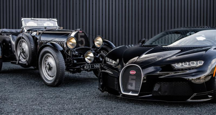 noir c’est noir pour la bugatti chiron super sport, admirez les photos de cet exemplaire unique qui rend hommage à la bugatti type 50s