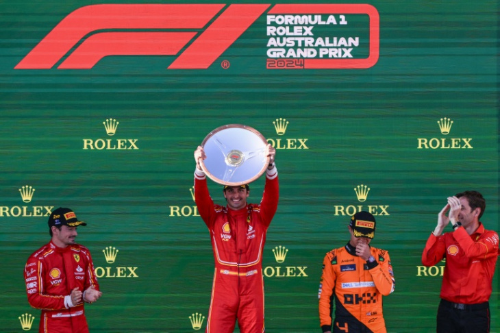 F1: doublé Ferrari avec Sainz devant Leclerc en Australie, Verstappen au tapis