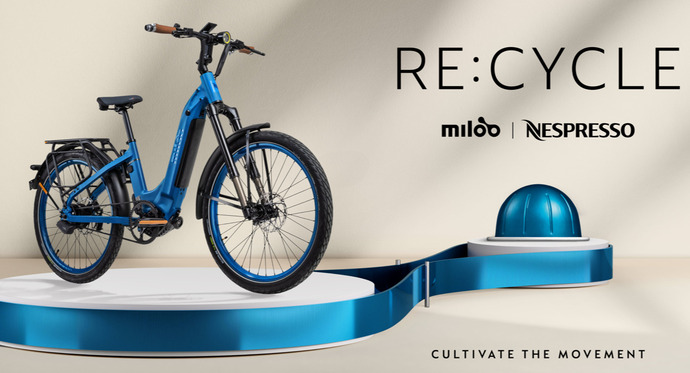 Miloo Classy Infinite by Nespresso : un vélo électrique conçu à partir des capsules de café