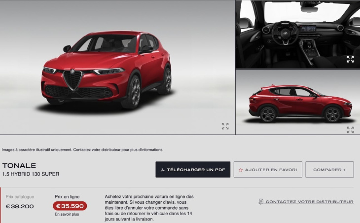 Promo du jour : Alfa Romeo Tonale à 35 590 € (-4910 €)