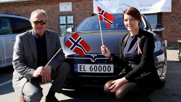les voitures électriques prêtes à dépasser les voitures à essence en norvège