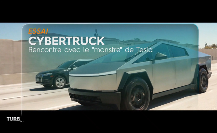 Extrait émission Turbo : Exclu, Cybertruck, rencontre avec le monstre de Tesla