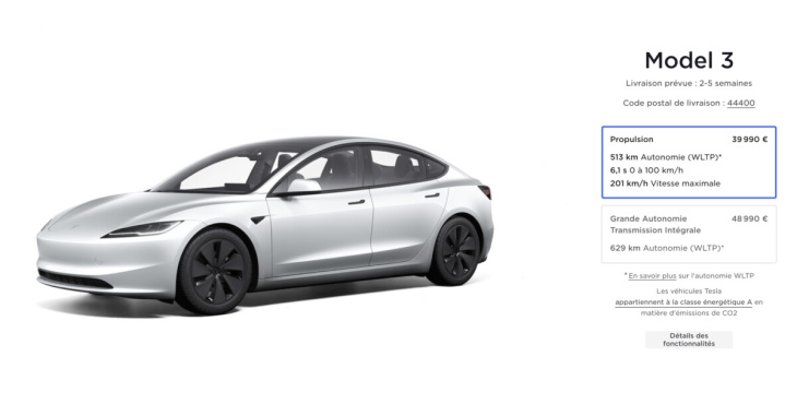 Tesla baisse enfin les prix de la Model 3 en France en réponse à la perte du bonus écologique