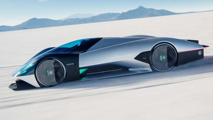 design virtuel, concept-cars, mg exe181 : hommage futuriste à ses records de vitesse