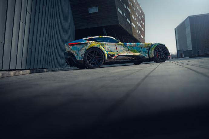 insolite, coupés, donkervoort transforme sa nouvelle f22 en un art car unique au monde