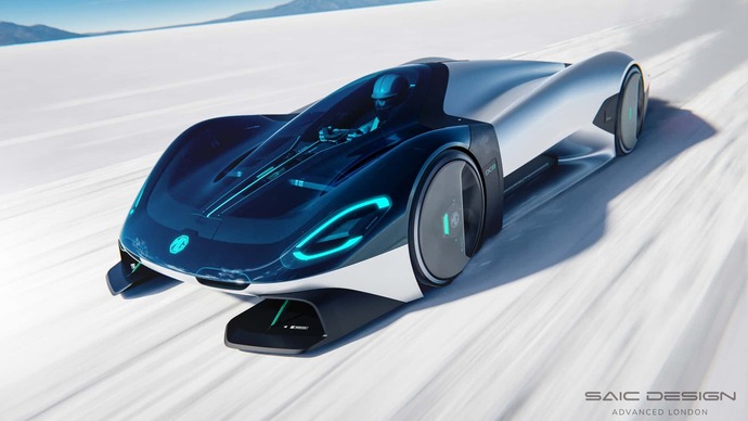 Cette supercar électrique s'inspire de vieux modèles de MG conçus pour les records de vitesse.