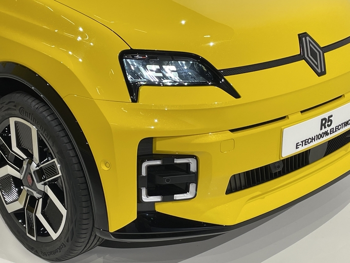 Un plan de détail sur la nouvelle Renault 5 E-Tech Electric.