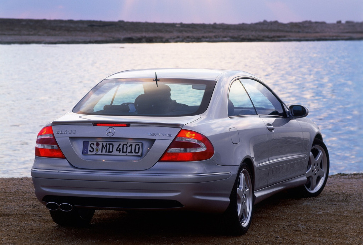 clk 2 amg, mercedes, clk 2 cabriolet amg, mercedes-benz clk 55/63 amg (2002 – 2009), petit coupé au gros cœur rageur, dès 16 000 €