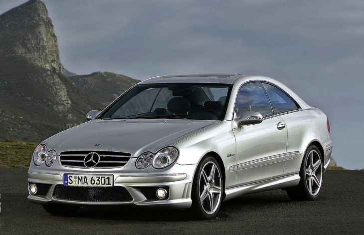 clk 2 amg, mercedes, clk 2 cabriolet amg, mercedes-benz clk 55/63 amg (2002 – 2009), petit coupé au gros cœur rageur, dès 16 000 €