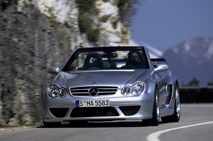 clk 2 amg, mercedes, clk 2 cabriolet amg, mercedes-benz clk 55/63 amg (2002 – 2009), petit coupé au gros cœur rageur, dès 16 000 €