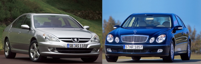 Mercedes-Benz E240 vs Peugeot 607 V6 : confort, classicisme et V6, dès 2 500 €