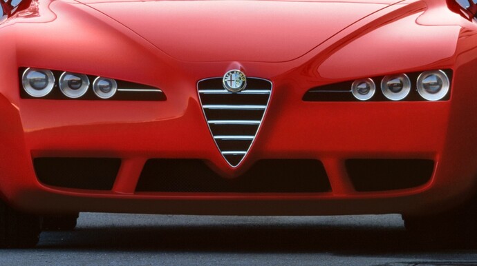 Cette face avant du concept Alfa Romeo Brera est de toute beauté.