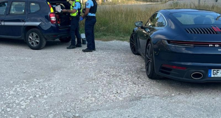 sa belle porsche ne l'empêche pas de tomber dans les filets de la gendarmerie à 186 km/h