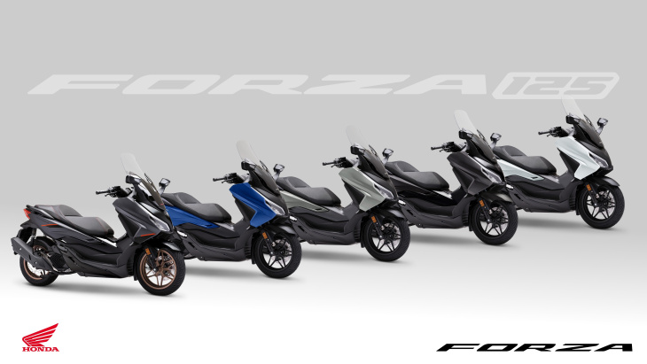 forza, honda, la gamme des scooters honda forza mise à jour pour 2025